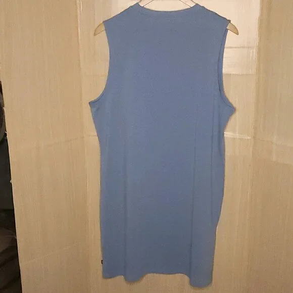 Puma NWOT Ice Blue Sleeveless Athletic Shirt Dress XL - Picture 2 of 7